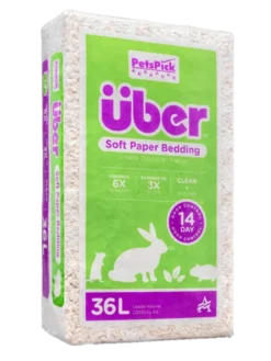 Papirbasert bunnstrø 36 L Hvit