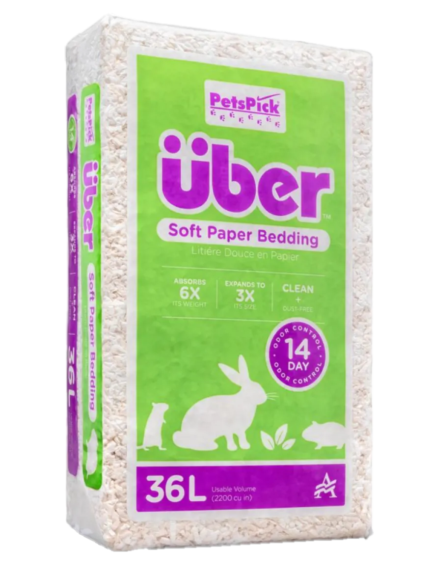 Papirbasert bunnstrø 36 L Hvit