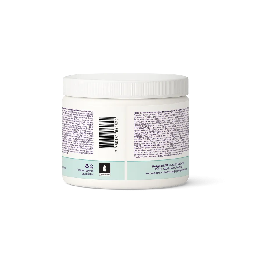 Petgood Gut Friend - insektbasert kosttilskudd for hunder 180 g