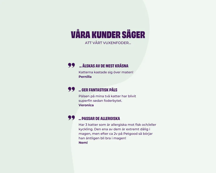 Petgood Insektbasert fullfôr til voksne katter 5 kg