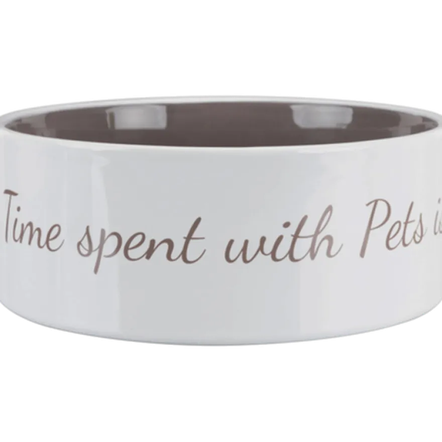 Pet's Home Keramikkskål 0,3 l/ø12 cm Cream/Taupe