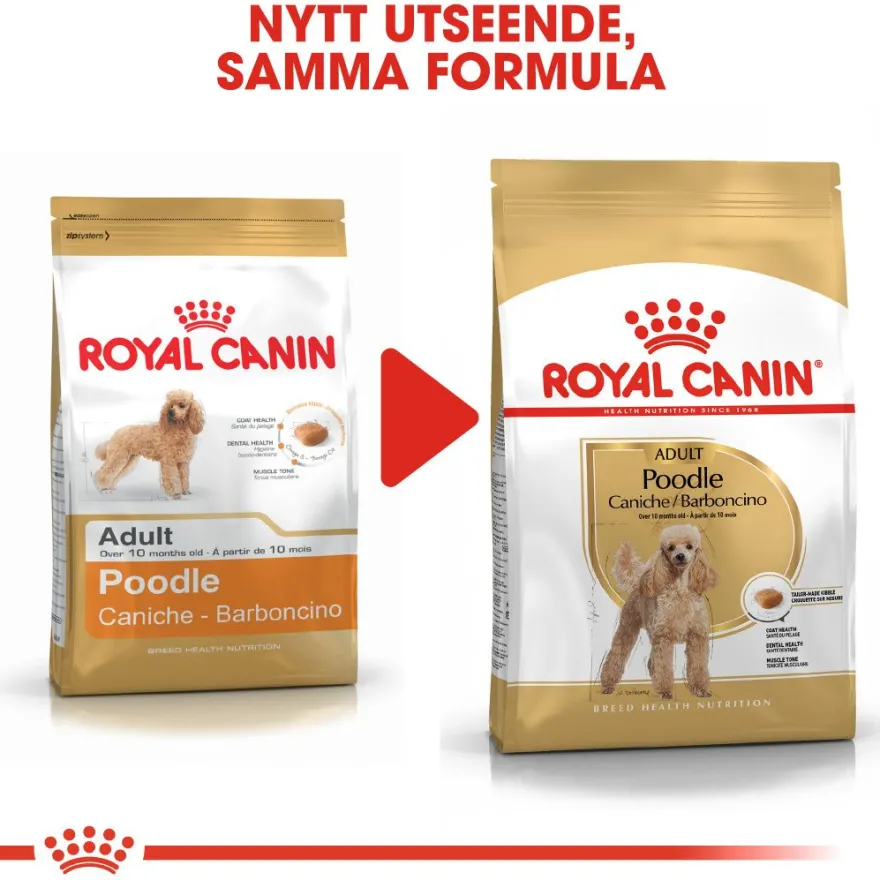 Poodle Adult tørrfôr for hunder 1,5 kg