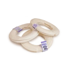 Presset ring av råskinn 15 cm