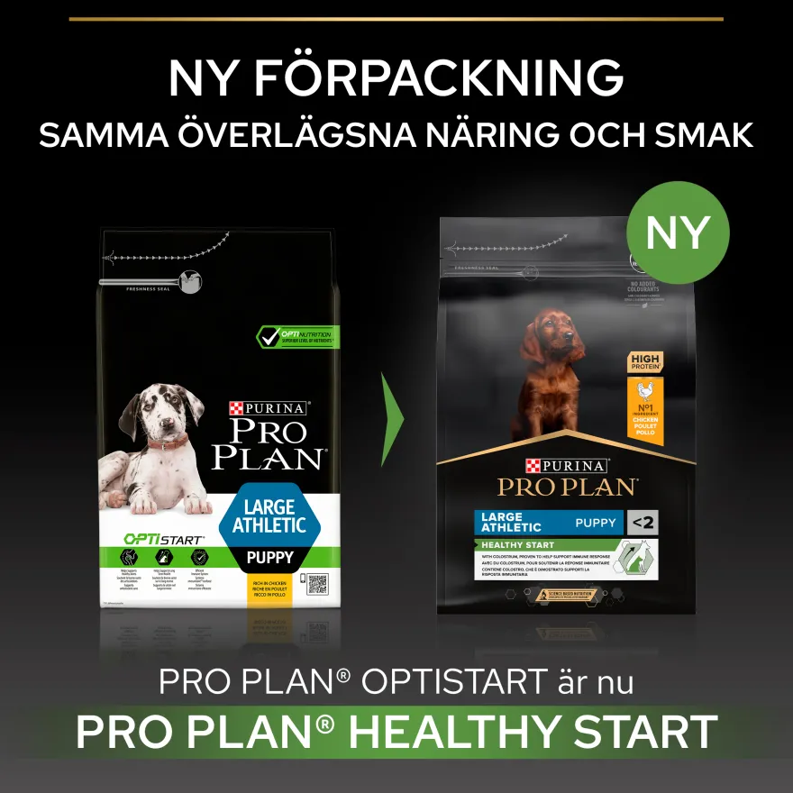 Puppy Healthy Start Large Athletic tørrfôr til valper 12 kg