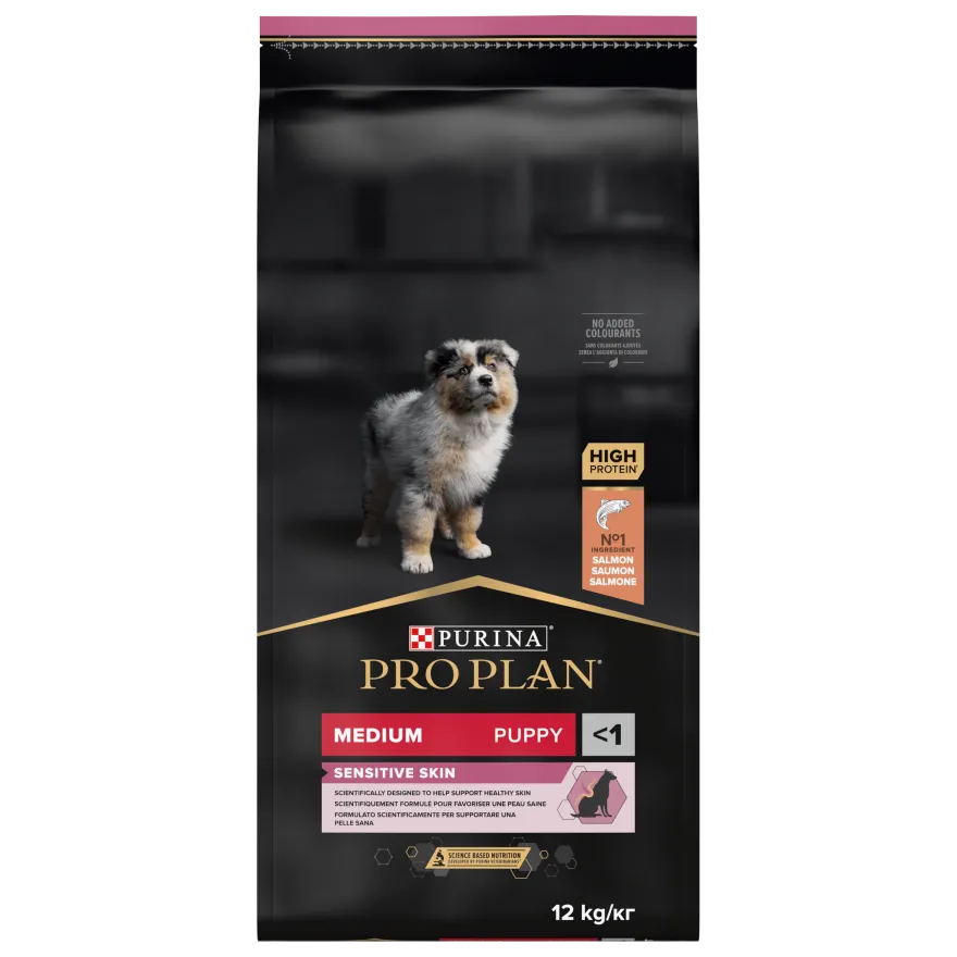 Puppy Sensitive Skin Medium tørrfôr til valper 12 kg