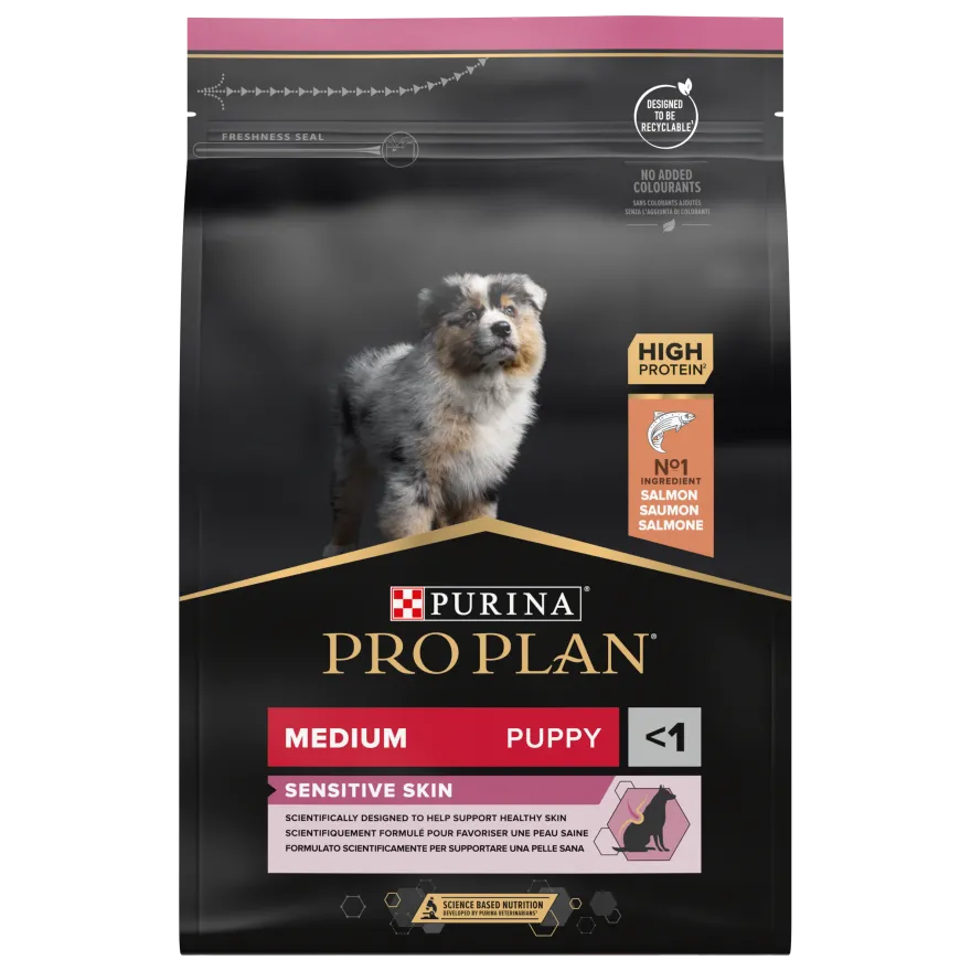 Puppy Sensitive Skin Medium tørrfôr til valper 3 kg