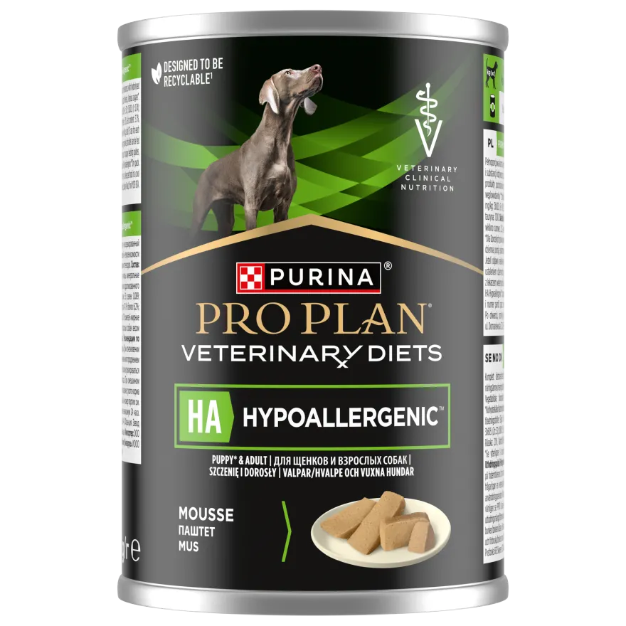 PVD Canine HA Hypoallergenic Mousse 400 g x 12