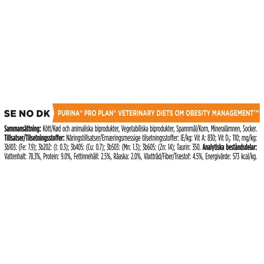 PVD Canine OM Obesity Management Mousse 400 g