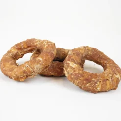 Rawhide Donut Wrapped With Chicken 7cm, 15-pack