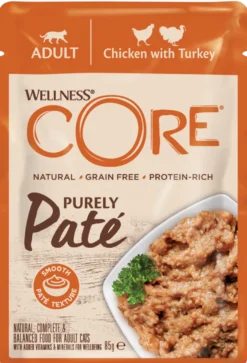 Ren paté for katt, kylling og kalkun 85 g