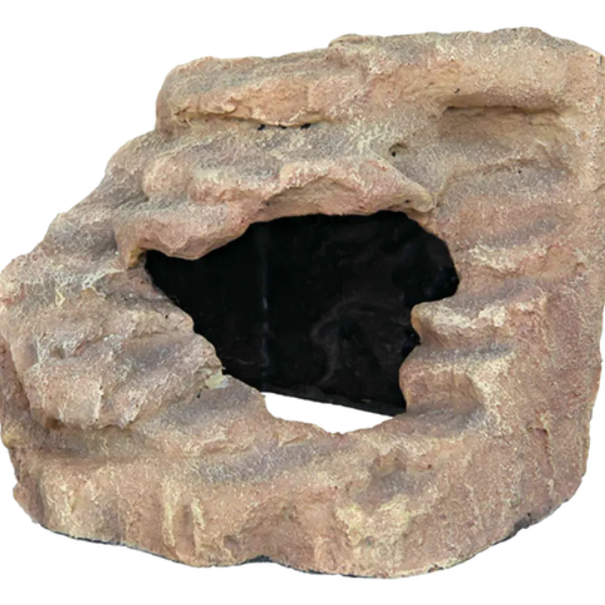 Reptiland Corner Rock Cave & Platform Brown 16 x 12 x 15 cm.