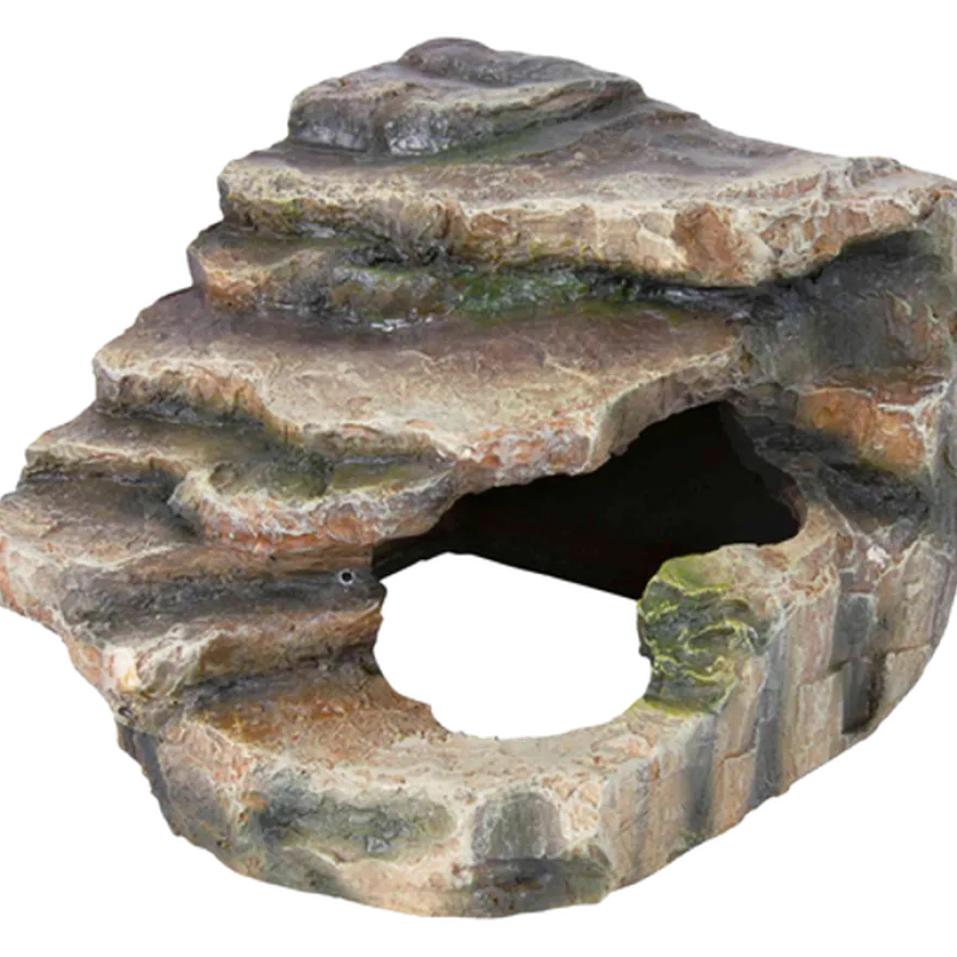 Reptiland Corner Rock Cave & Platform Brown 16 x 12 x 15 cm.