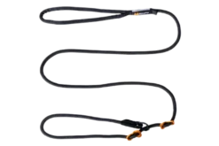 Retrieverbånd 1,6 m/6 mm svart