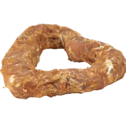 Råhudhjerte med kylling 7 cm, 25-pk