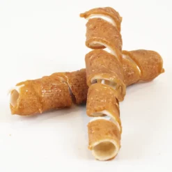 Råhudspiral med kylling 15 cm, 25-pk