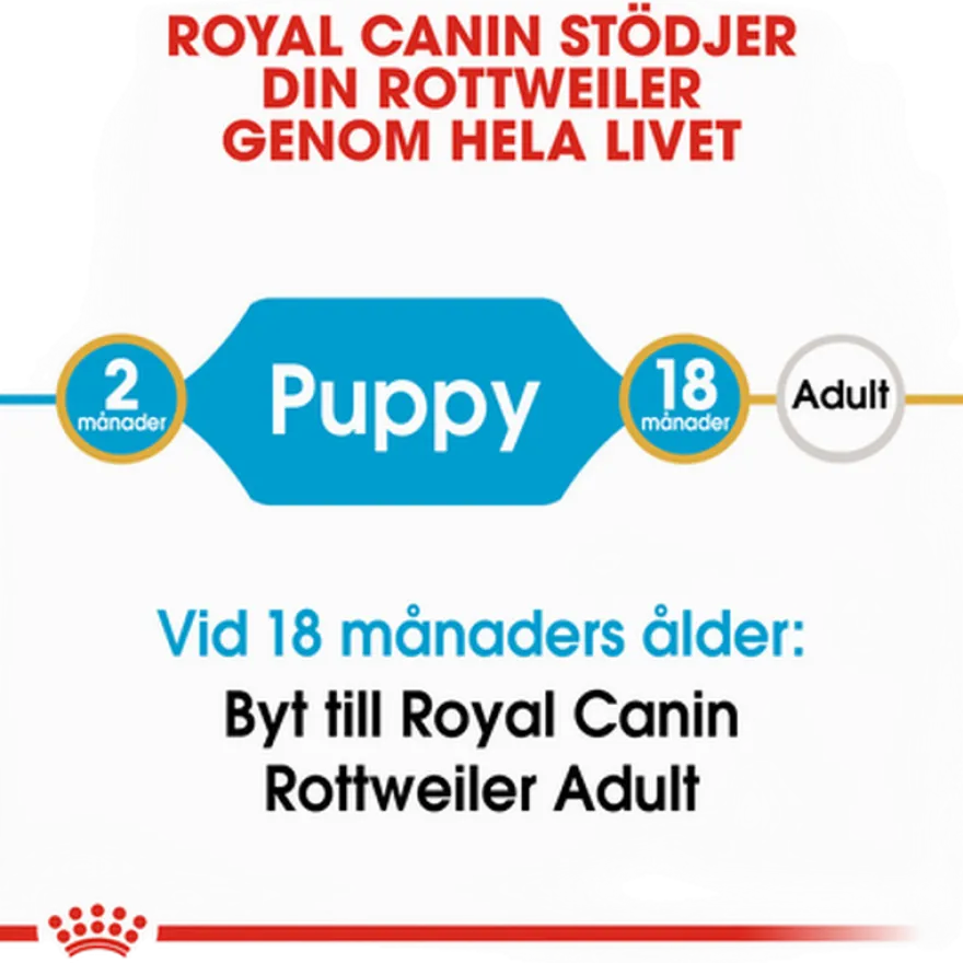 Rottweiler valp tørrfôr for valp 12 kg