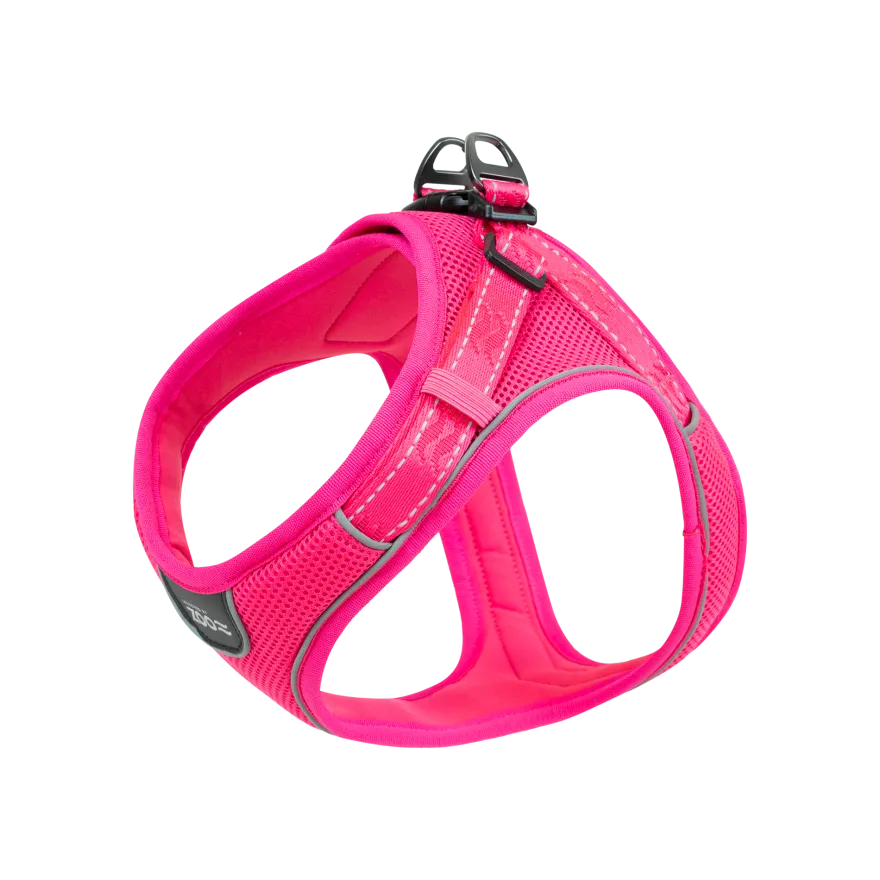 Rufus Soft justerbar sele XS Hals 15 mm x 28-36 cm Bryst 15 mm x 38-46 cm Rosa
