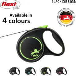 Rullebånd Black Design Cord, 5m, S, maks 12kg, Grønn