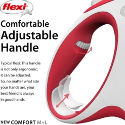 Rullebånd New Comfort Tape, 5m, M, maks 25kg, Rød