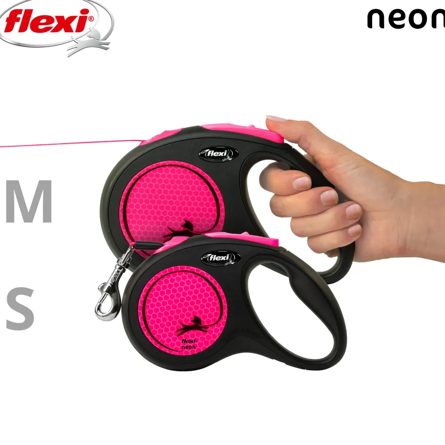 Rullebånd New Neon Tape, 5m, S, maks 15kg, neonrosa