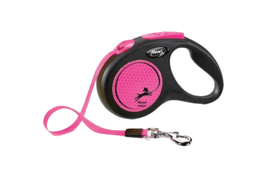 Rullebånd New Neon Tape, 5m, S, maks 15kg, neonrosa