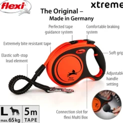 Rullebånd New Neon Xtreme Tape 5m, S, maks 20kg, Oransje