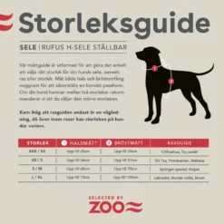 Sele Rufus H-sele ställbar Svart