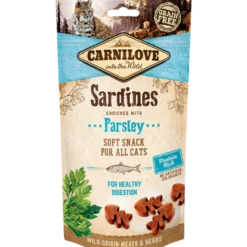 Semi Moist Snack Sardine & Persille 50g for katt
