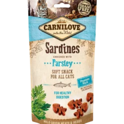 Semi Moist Snack Sardine & Persille 50g for katt
