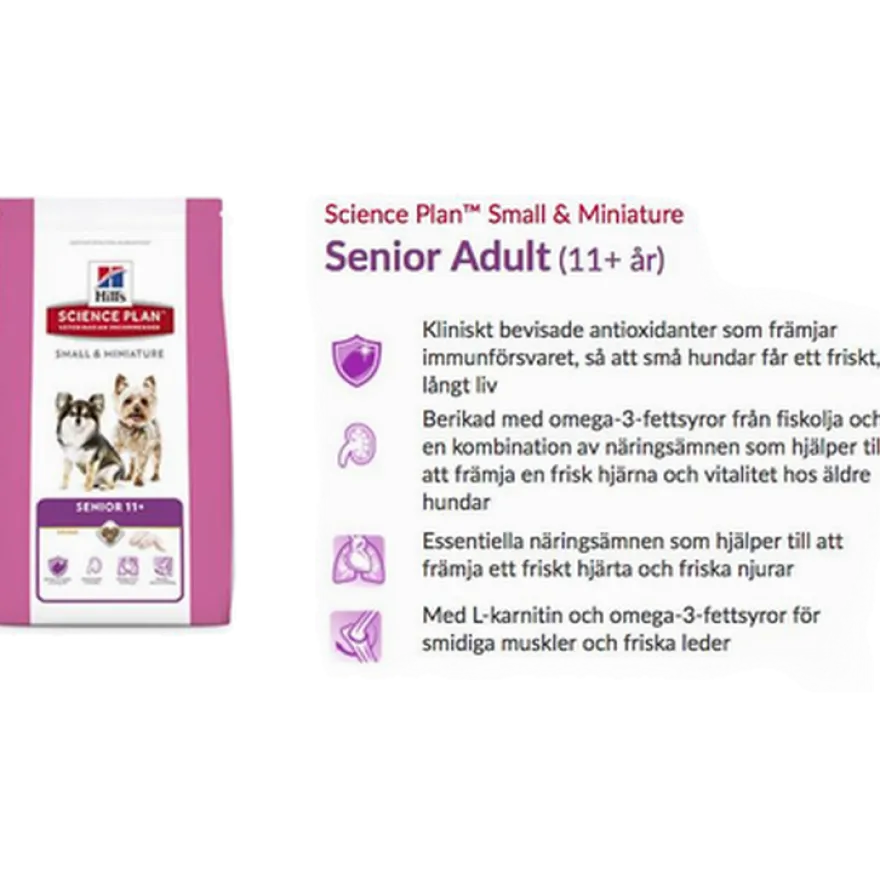 Senior 11+ Small/Mini Chicken 1,5kg