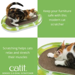 Senses 2.0 Oval Scratcher Brown 1 stk.