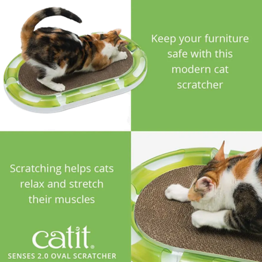 Senses 2.0 Oval Scratcher Brown 1 stk.