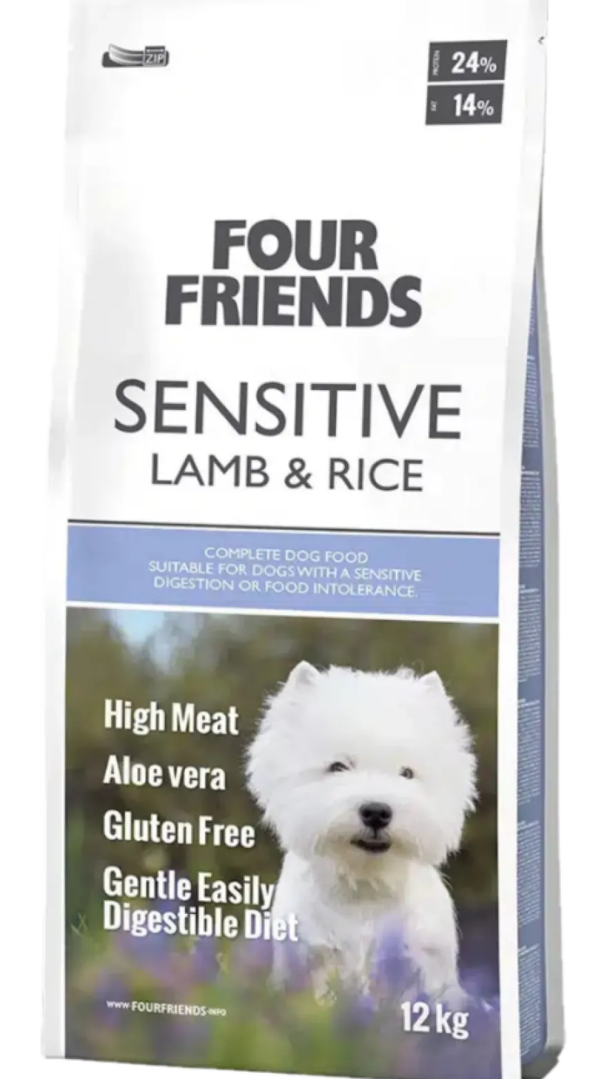 Sensitive tørrfôr til hund med lam og ris 12 kg