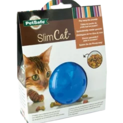 SlimCat interaktiv matkule for katter, blå