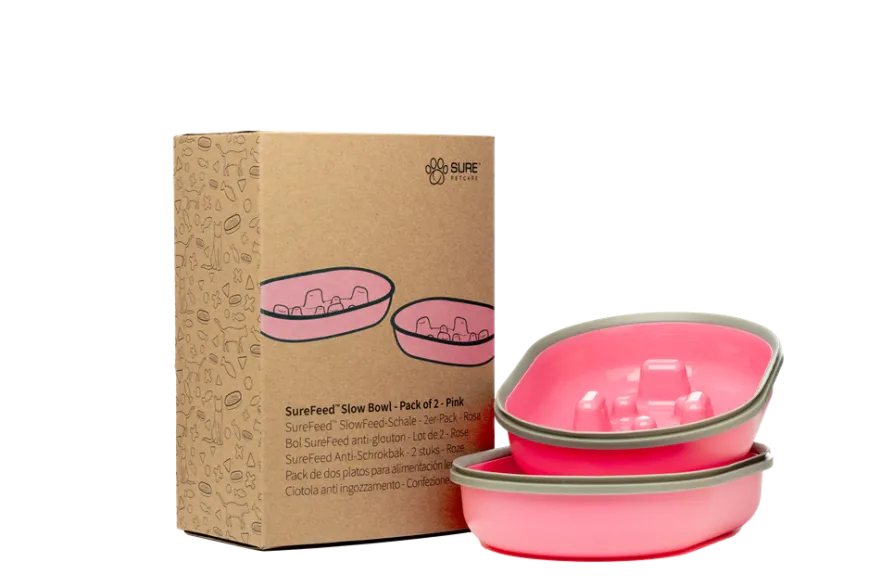 Slow Bowl - Rosa 2-pakning