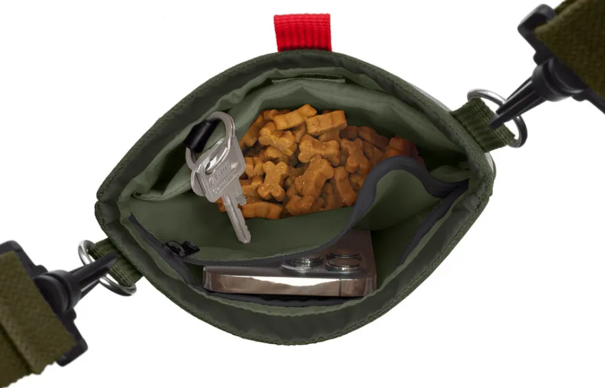 Snackbag with shoulder strap Alva Polyester olivegreen