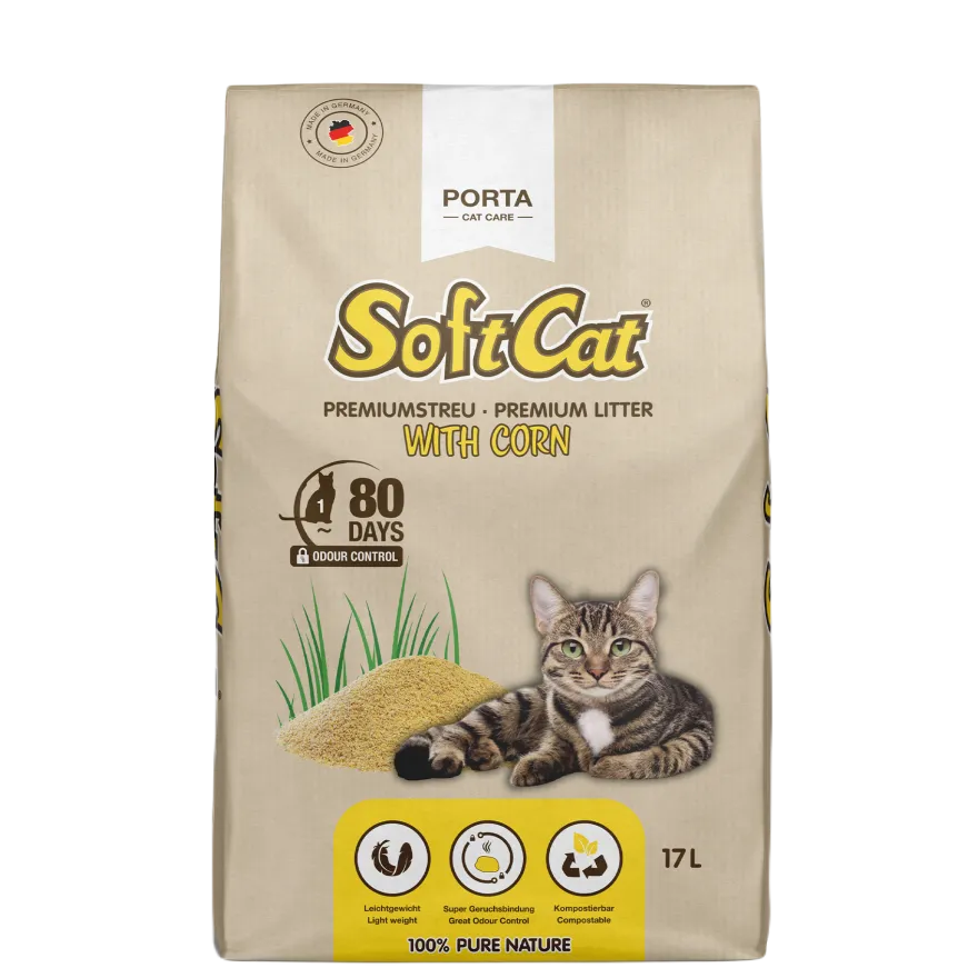 SoftCat Corn Kattesand 17 L
