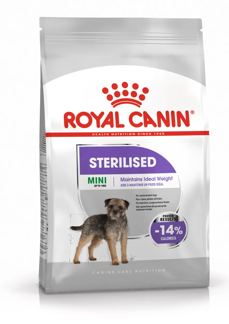 Sterilisert Adult Mini tørrfôr for hunder 3 kg