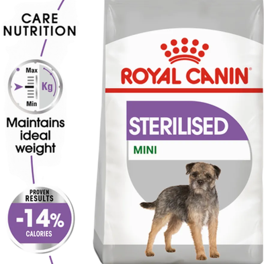 Sterilisert Adult Mini tørrfôr for hunder 3 kg