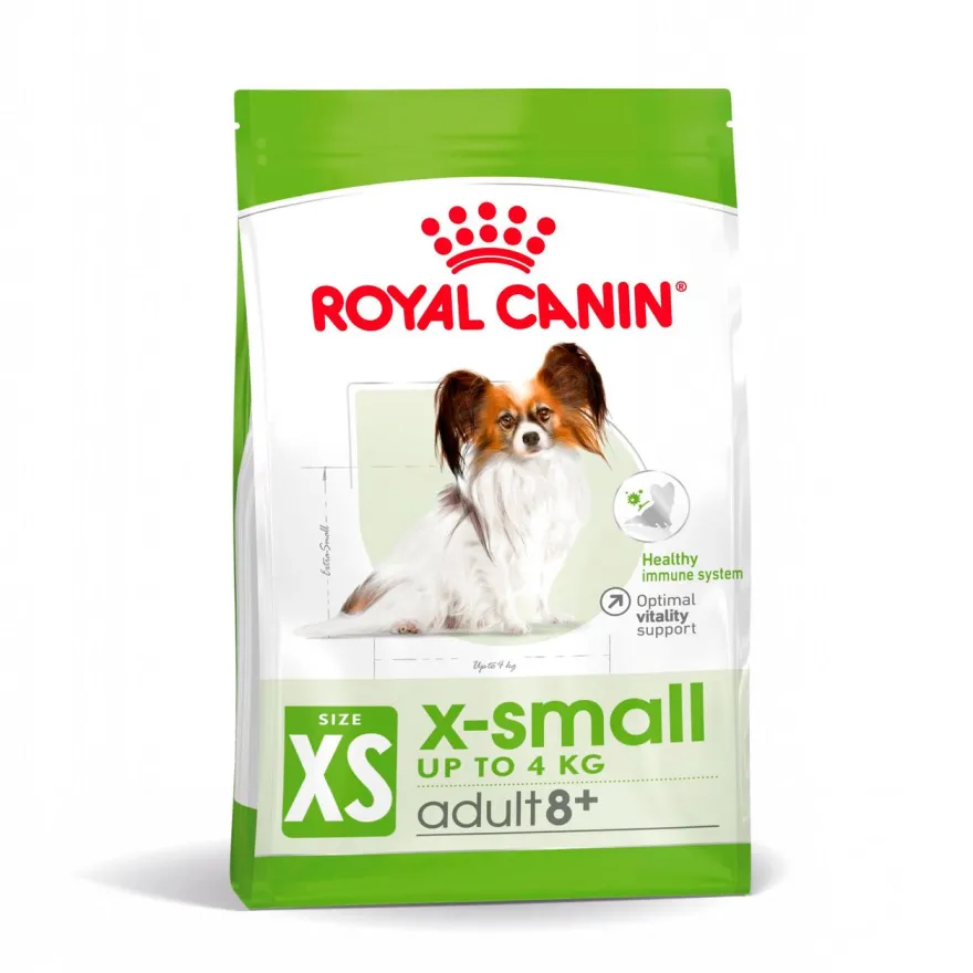 Størrelse X-Small Adult 8+ Tørrfôr til hund 1,5 kg