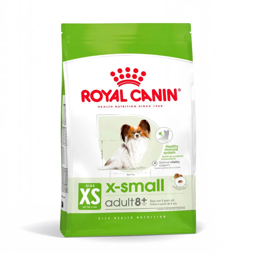 Størrelse X-Small Adult 8+ Tørrfôr til hund 1,5 kg
