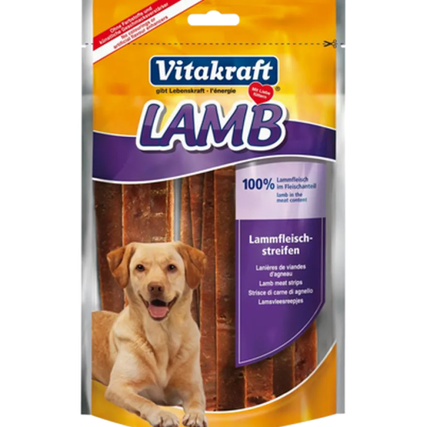 Tørkede lammestrimler 80 g x 6 stk.