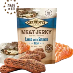 Tørket lammekjøtt med laksefilet 100 g