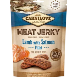 Tørket lammekjøtt med laksefilet 100 g