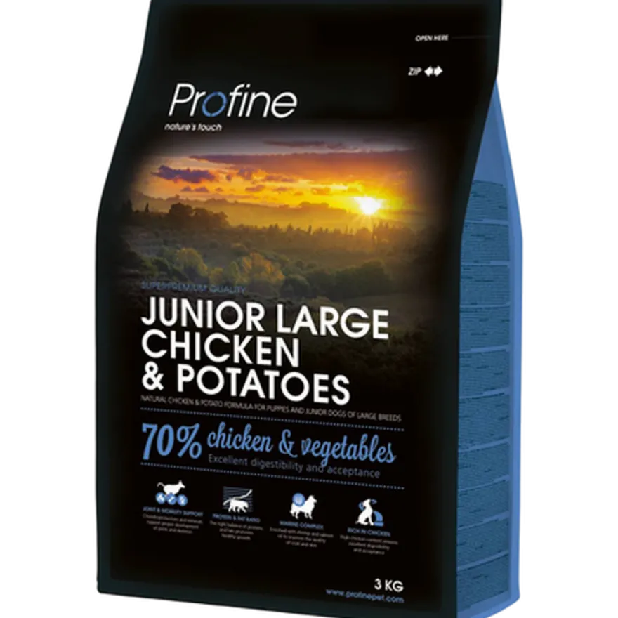 Tørrfôr Junior Large Kylling & Poteter 12 kg