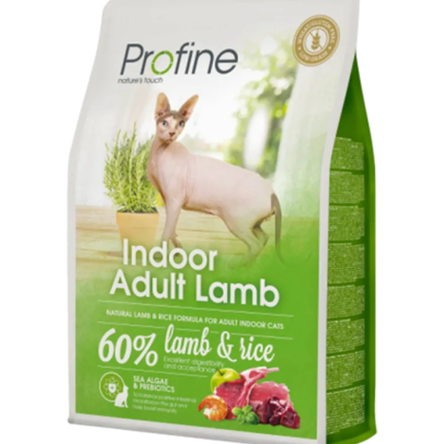 Tørrfôr til katter Indoor Adult Lam og ris 10 kg