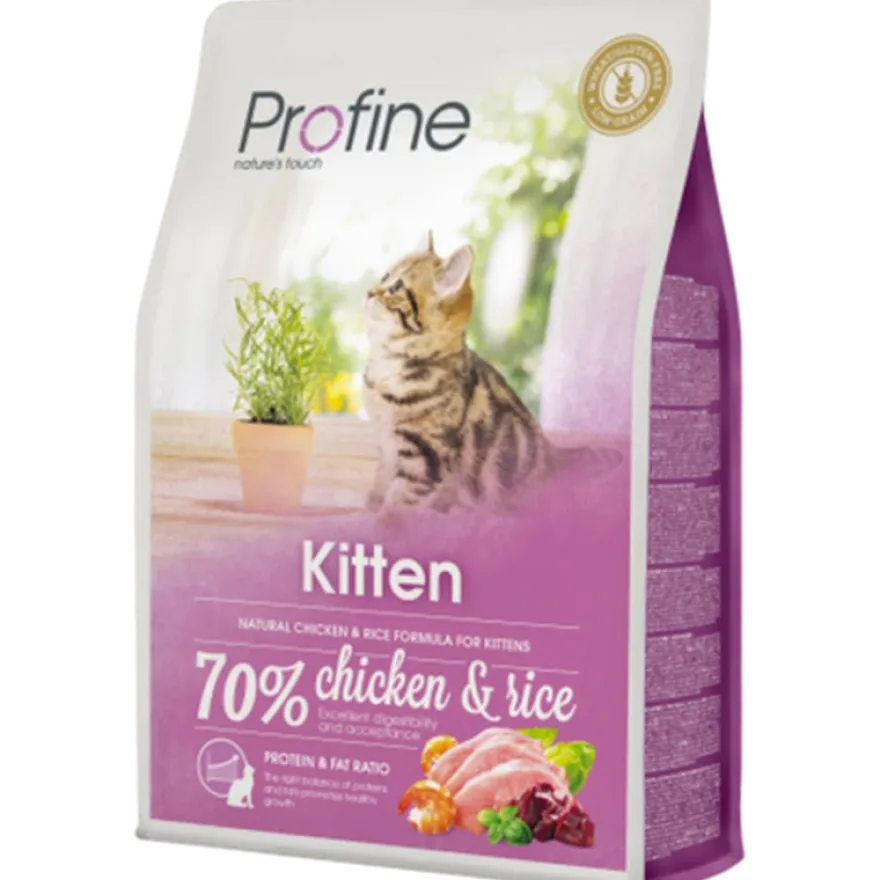 Tørrfôr til kattunge kylling og ris 2 kg