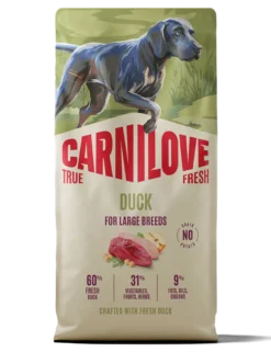 True Fresh Dog Duck for voksne hunder av store raser 12 kg