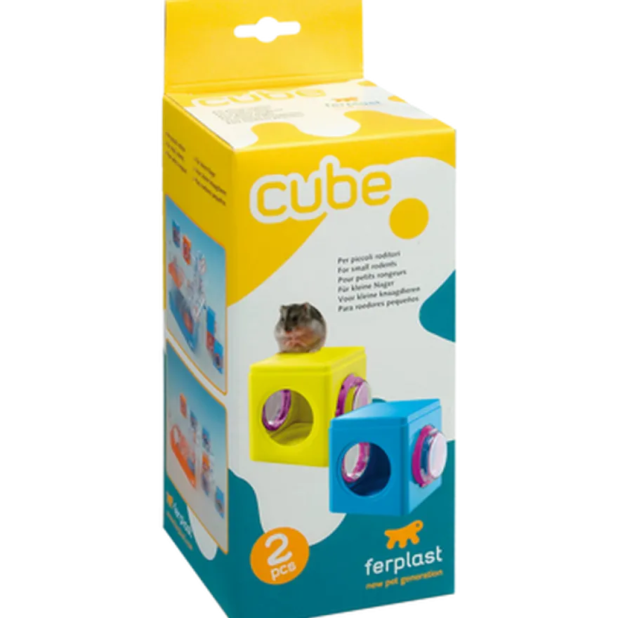 Tubline Cube Hamster Rød 12,5 x 9,5 x 10,5 cm