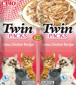Twin Packs Tuna/Chicken In Tuna Broth 2X40G